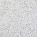 Coarse, white render.